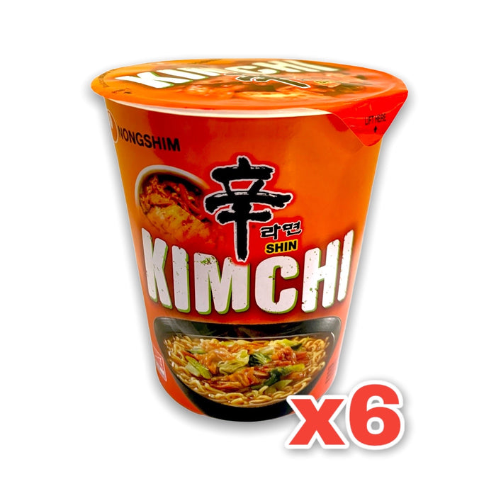 NONGSHIM Shin 泡菜拉面杯,6 件装