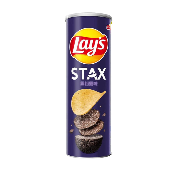 LAY'S STAX BLACK TRUFFLE POTATO CRISPS 90G