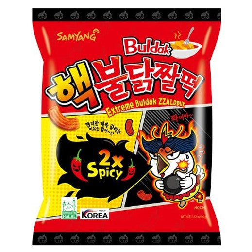 SAMYANG EXTREM BULDAK ZZALDDUK DOUBLE SPICY SNACK - 80G