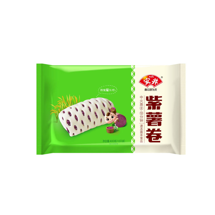 ANJOY PURPLE SWEET POTATO ROLL 400G