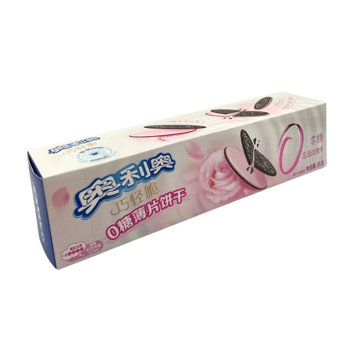 OREO ROSE CRISP COOKIE 95G 奧利奧零糖薄片餅乾 (玫瑰)