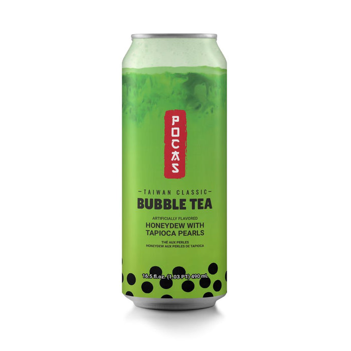 POCAS HONEYDEW BUBBLE TEA WITH TAPIOCA PEARLS 490ML