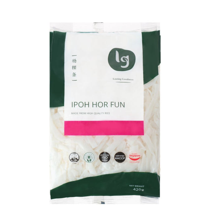 LEONG GUAN IPOH SMALL HOR FUN RICE NOODLES 420G