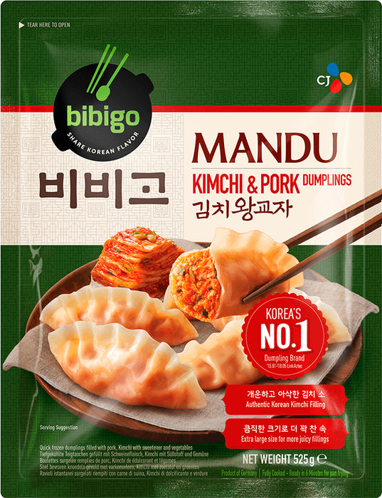 BIBIGO MANDU KIMCHI & PORK DUMPLINGS 525G