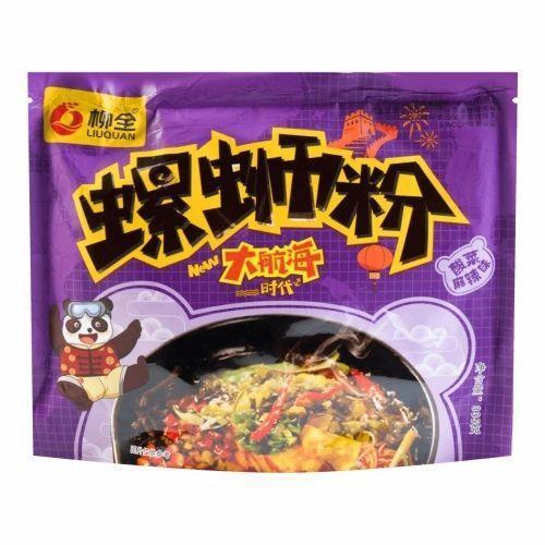 LIU QUAN SPICY VEG FLAVOUR SNAIL VERMICELLI NOODLE 335G 柳全螺螄粉 (酸菜麻辣味)