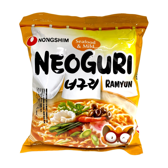 NONGSHIM NEOGURI SEAFOOD & MILD NOODLE RAMYUN 120G 三養泡菜拉麵
