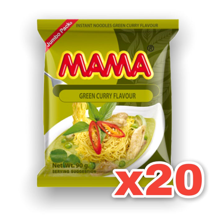 MAMA NOODLE GREEN CURRY, Case of 20