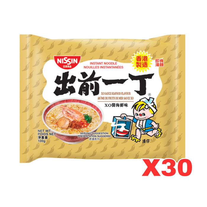 NISSIN XO SAUCE SEAFOOD FLAVOUR HK INSTANT NOODLE 100G, CASE OF 30 (BBD 19/08/25)MAX. 3 PER CUSTOMER