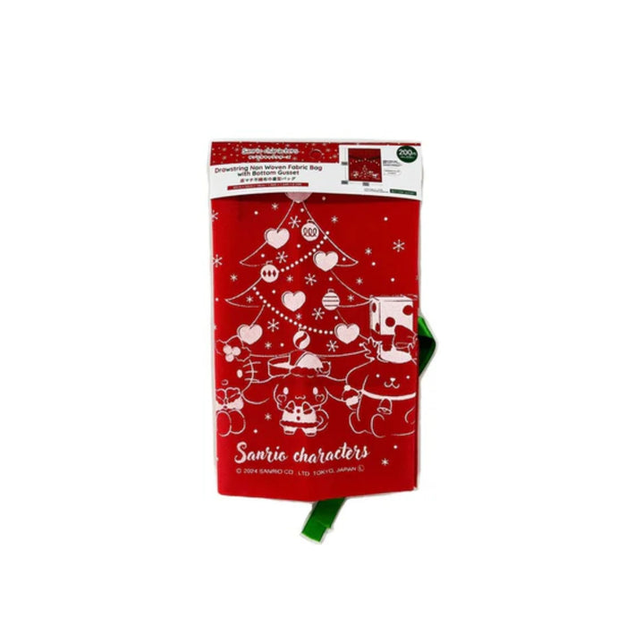 SANRIO CHARACTERS CHRISTMAS FABRIC DRAWSTRING BAG