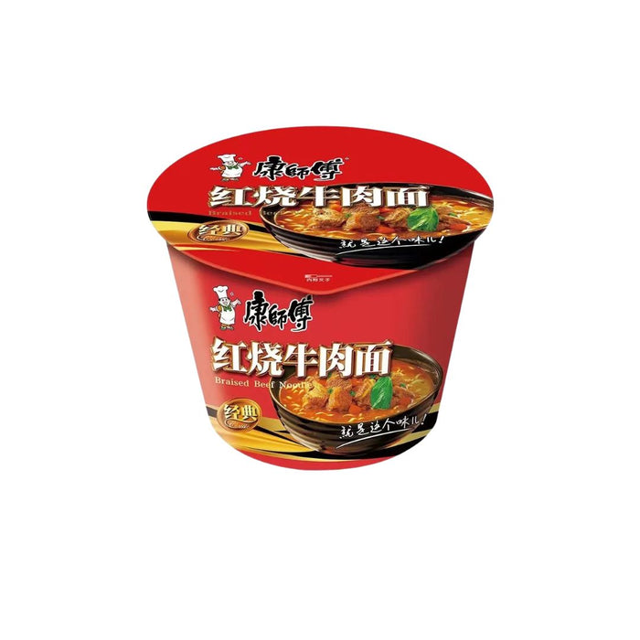 MASTER KONG BRAISED BEEF BOWL 110G 康師傅紅燒牛肉口味桶麵 (BBD 18/06/24)