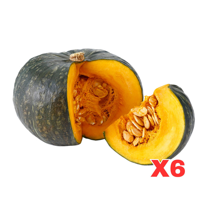 BABY KABOCHA PUMPKIN, CASE OF 6 贝贝青南瓜 (DISPATCHED MONDAY - THURSDAY)