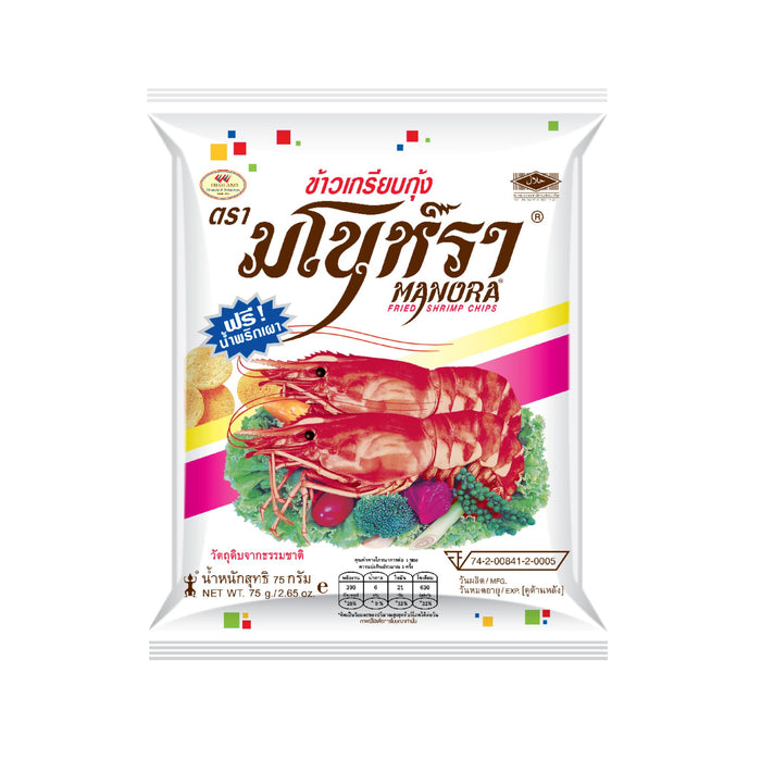 MANORA FRIED SHRIMP CHIPS 75G