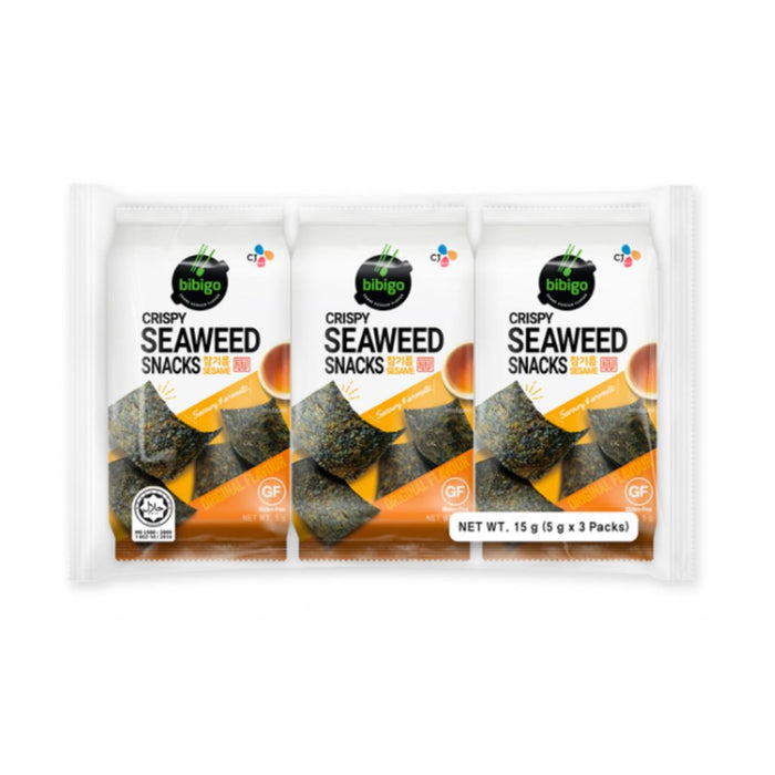 CJ BIBIGO SESAME FLAVOUR CRISPY SEAWEED (5GX3)