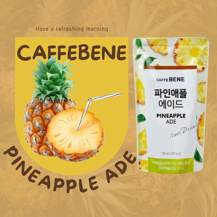 CAFFE BENE PINEAPPLE ADE DRINK - 190ML