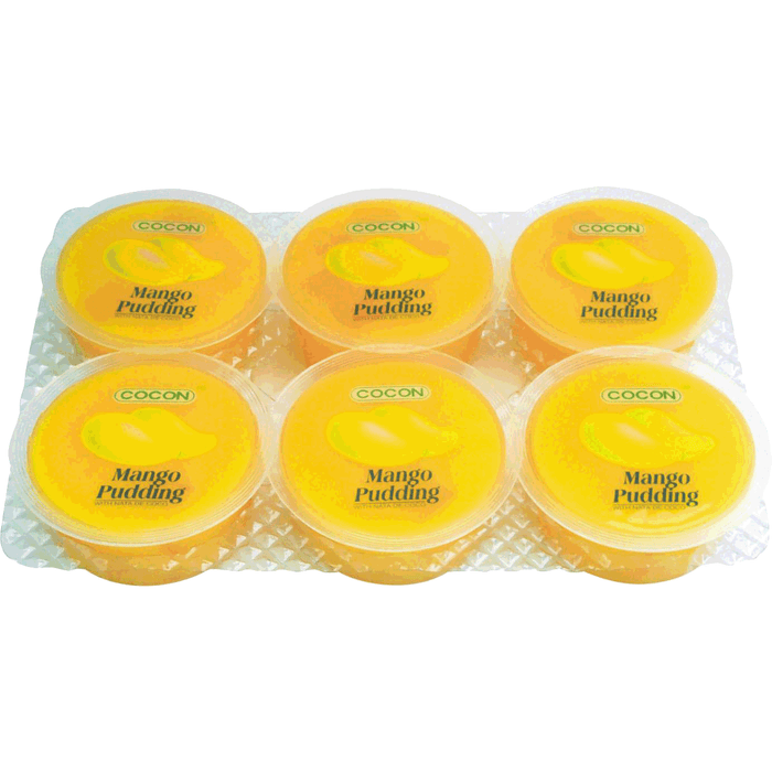COCON NATA DE COCO PUDDING MANGO 6X80G 芒果椰果布丁