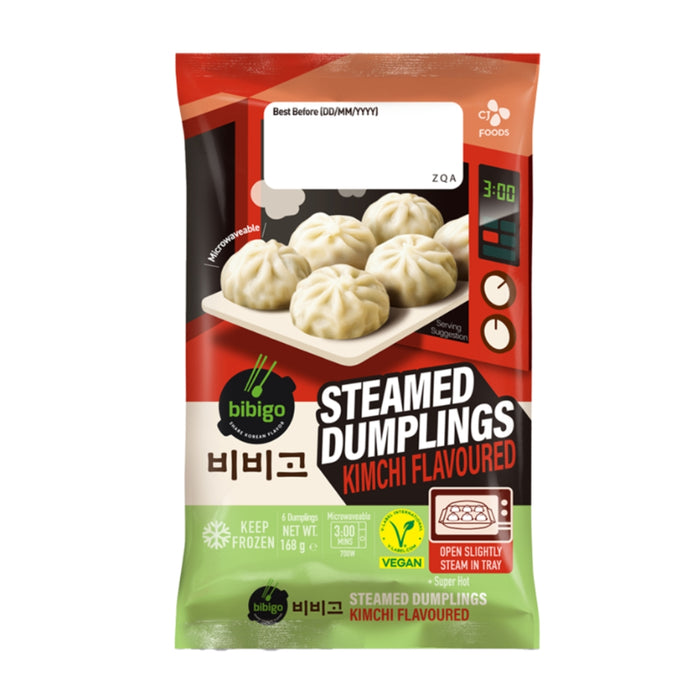 BIBIGO 素食泡菜微波蒸饺 - 168G