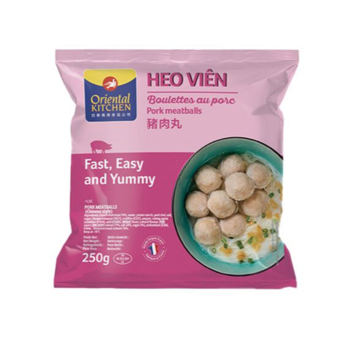 ORIENTAL KITCHEN PORK MEATBALLS 250G