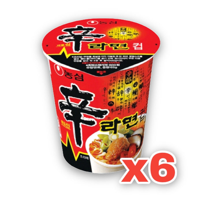 农心辛杯面 6 盒装