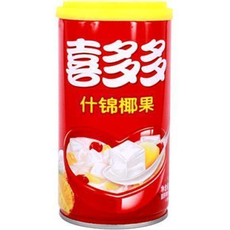 XDD CANNED ASSORTED COCONUT DESSERT 370G 喜多多雜錦椰果罐頭