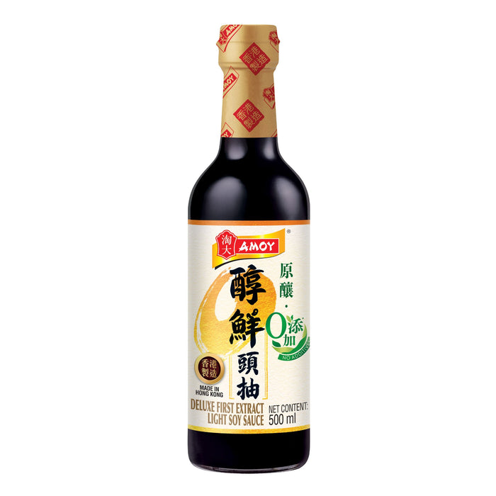 AMOY DELUXE FIRST EXTRACT LIGHT SOY SAUCE 500ML
