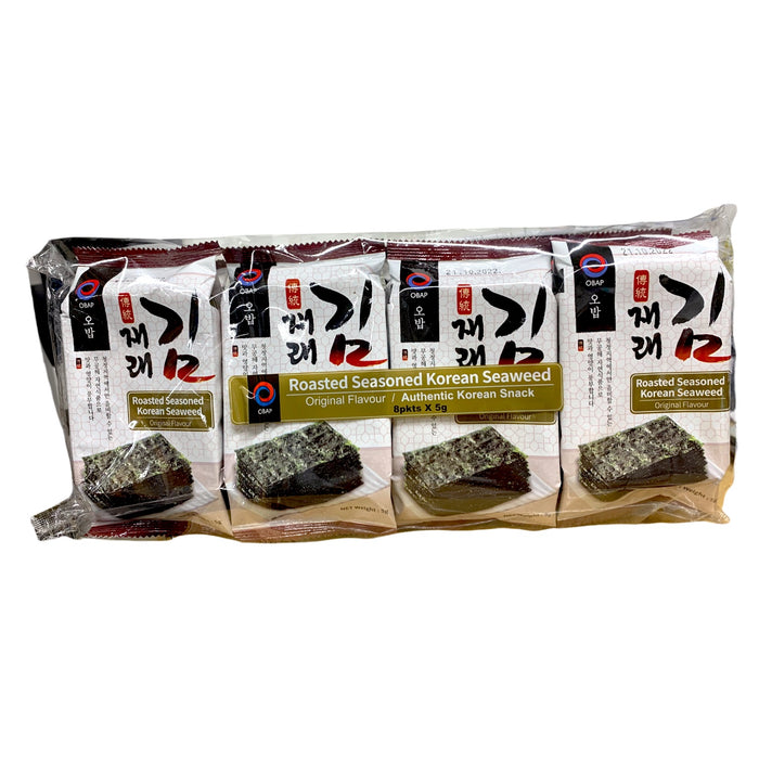 OBAP ROASTED SEASONED KOREAN SEAWEED - 8x5G
