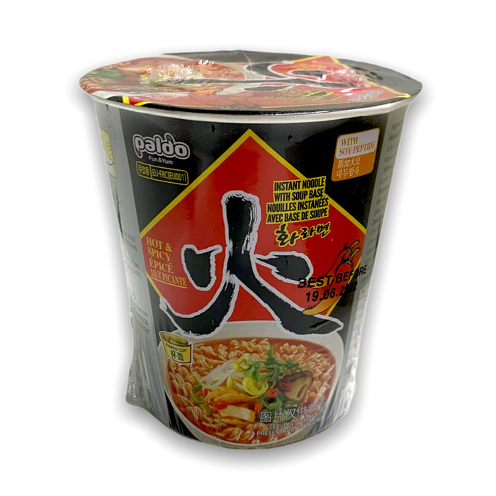PALDO HWA NOODLE CUP HOT & SPICY - 65G