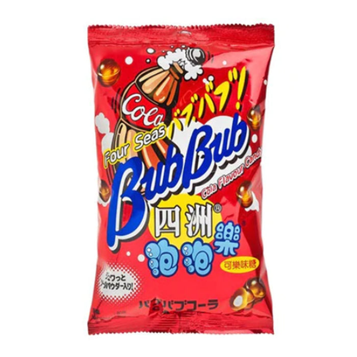 FOUR SEAS BUBBLE COLA CANDY - 80G 四洲可樂味泡泡樂