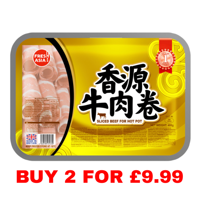 FRESH ASIA BEEF SLICE 400G 香源肥牛卷
