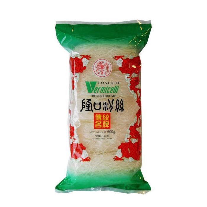 GOLDEN LILY PREMIUM LONGKOU VERMICELLI (BEAN THREAD) 500G 金百合特級龍口粉絲