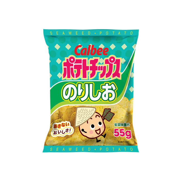 CALBEE SEAWEED POTATO CHIPS 55G