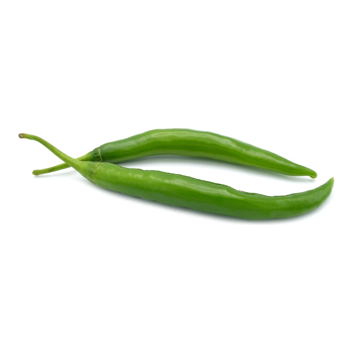 LONG GREEN CHILLI (APPROX 100G) - Dispatched Monday To Thursday