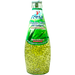 V FRESH PANDAN DRINK BASIL SEED