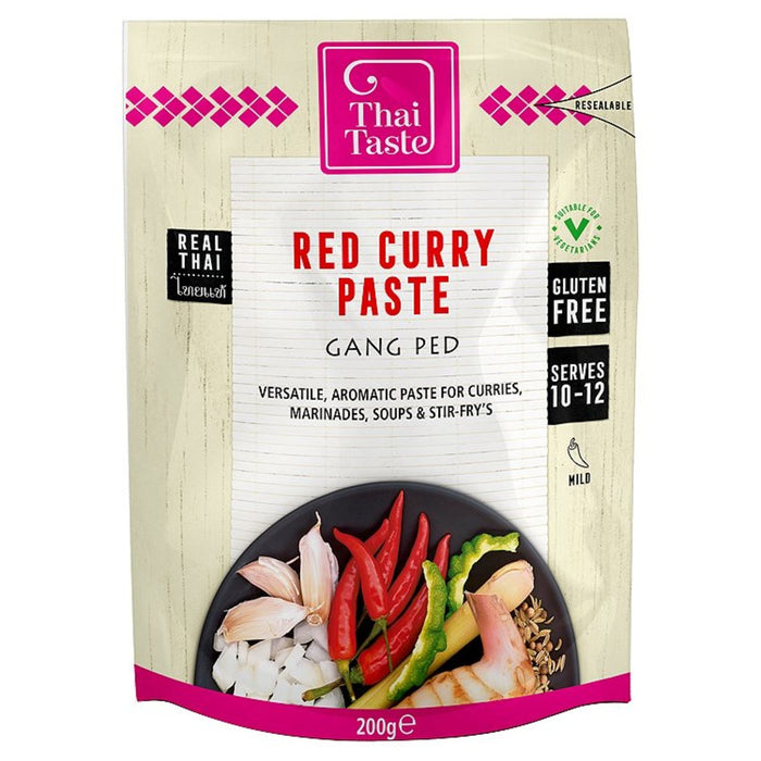 THAI TASTE RED CURRY PASTE POUCH - 200G