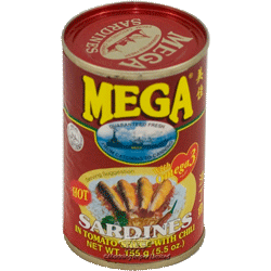 MEGA SARDINES IN CHILLI TOMATO SAUCE, Twin Pack 2X155G