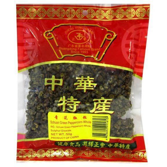 ZHENG FENG SICHUAN GREEN PEPPERCORN 50G 正豐青花椒