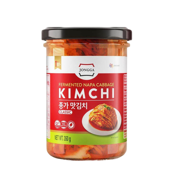 JONGGA NAPA CABBAGE CLASSIC KIMCHI GLASS JAR 350G