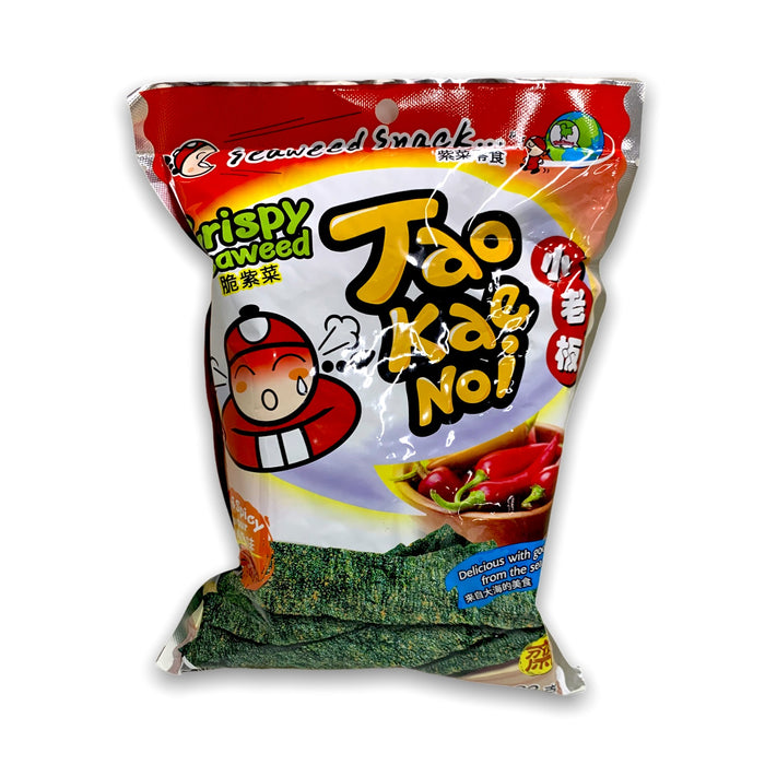 TAO KAE NOI HOT & SPICY CRISPY SEAWEED - 32G 小老板辣香味紫菜