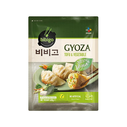 CJ BIBIGO VEGAN TOFU & VEGETABLE GYOZA DUMPLINGS - 600G