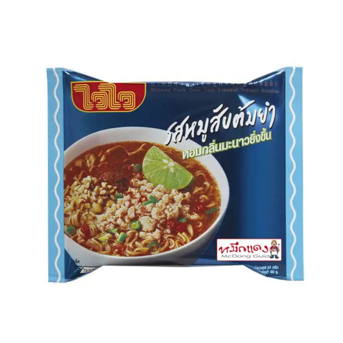 WAI WAI MINCED PORK TOM YUM INSTANT NOODLE 60G