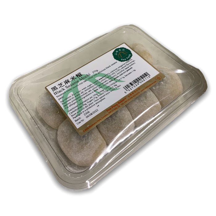 SUN FUNG BLACK SESAME MOCHI 270G (APPROX. 3 DAYS SHELF LIFE) 山峰黑芝麻米糍