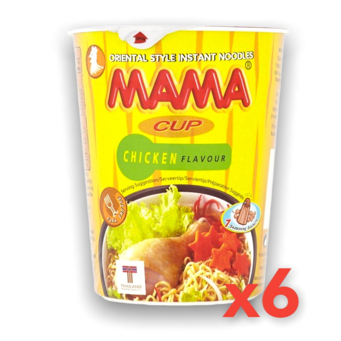MAMA CHICKEN CUP NOODLE, CASE OF 6