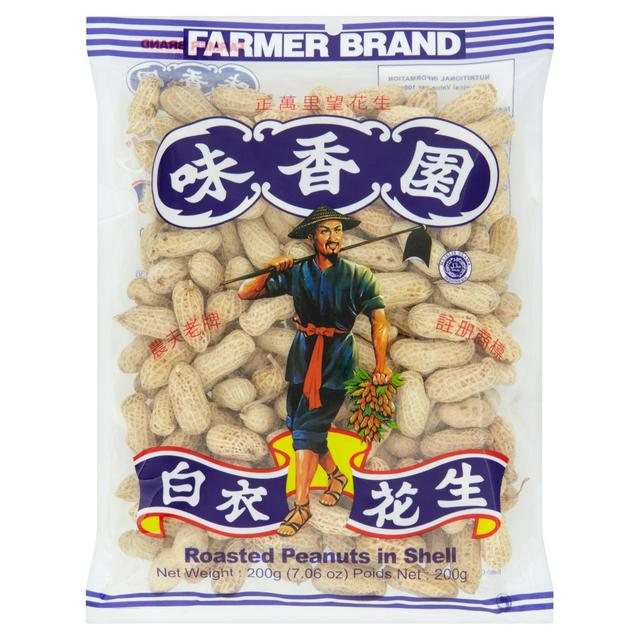 FARMER BRAND ROASTED PEANUTS IN SHELL 200G 味香園白衣花生