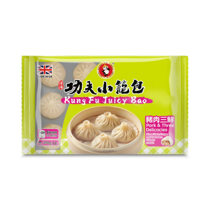 KUNG FU THREE DELICACIES PORK JUICY BAO 300G