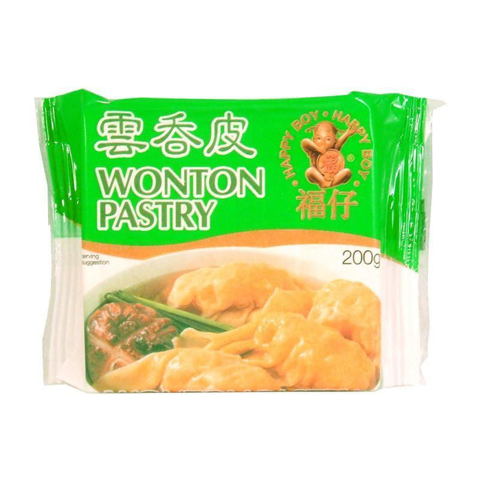 HAPPY BOY WONTON PASTRY 200G 福仔云吞皮