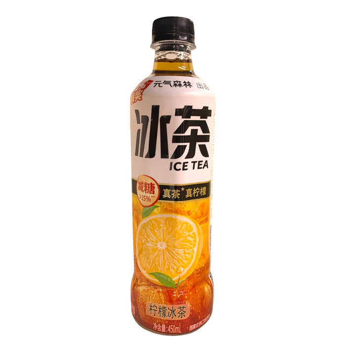 GENKI LEMON BLACK TEA FLAVOUR ICE TEA 450ML 元氣森林檸檬冰茶