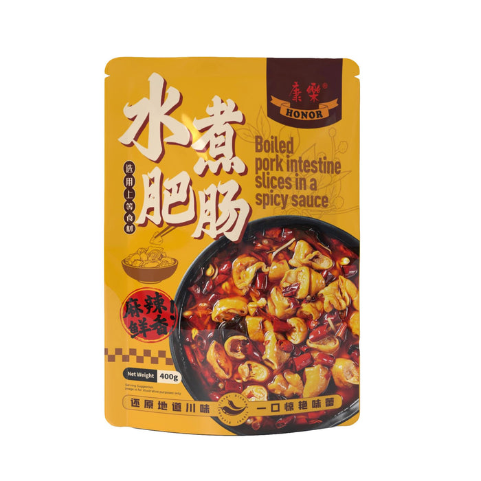 HONOR 香辣豬腸片 400G 康樂水煮肥腸