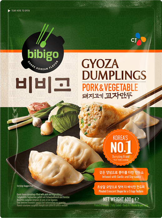 BIBIGO PORK & VEGETABLE GYOZA DUMPLING - 600G