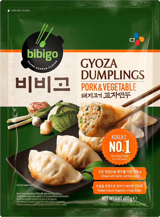BIBIGO PORK & VEGETABLE GYOZA DUMPLING - 600G