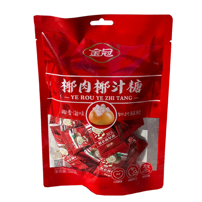 GOLDEN CROWN COCONUT JUICE SUGAR CANDY 150G