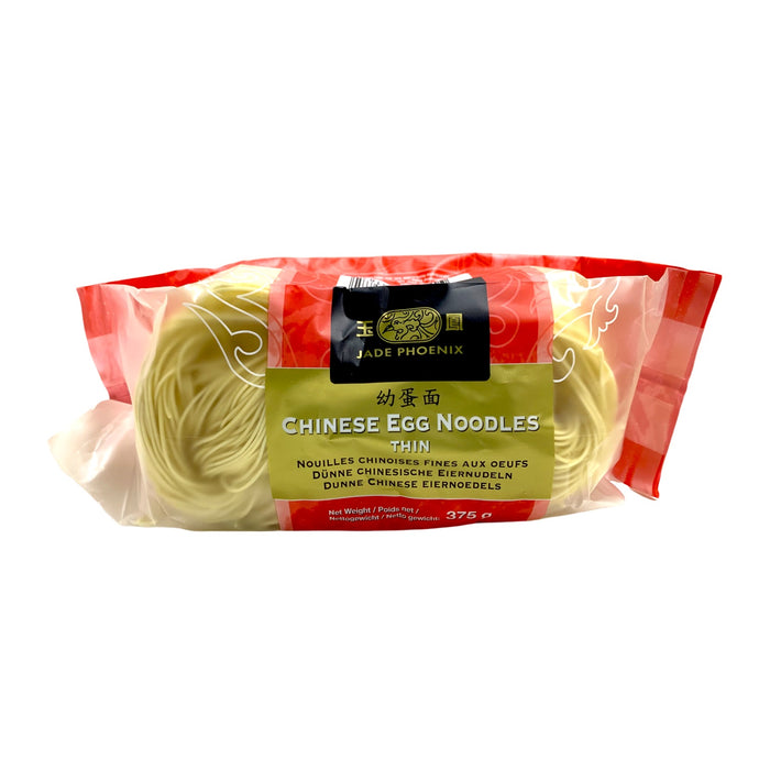 JADE PHOENIX THIN Egg Noodles - 375G 玉鳳幼蛋麵